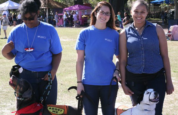 SPC students with dogs