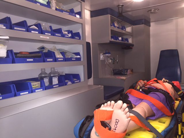 Interior views of the simbulance