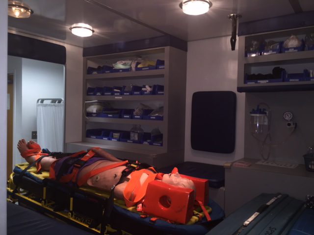 Interior views of the simbulance