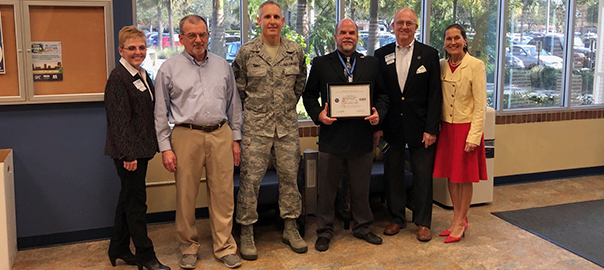 Glenn Davis receives the Patriot Award Jan 22 2019