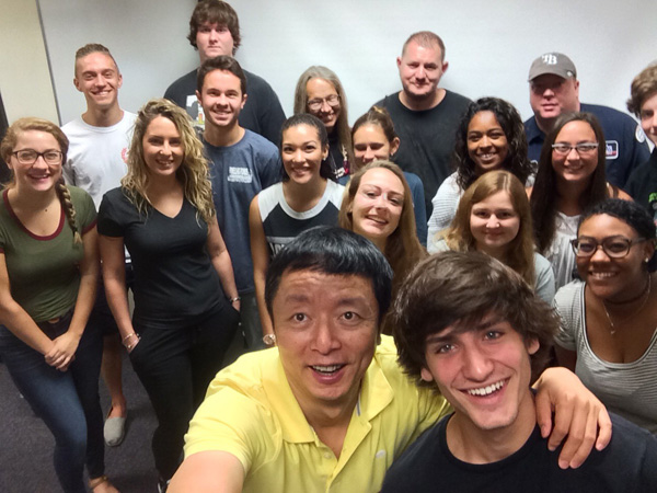 SPC professor Jun Ma uses technology games in the classroom to connect with his students.