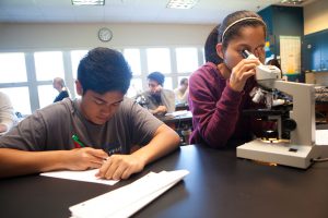 SPC students studying science