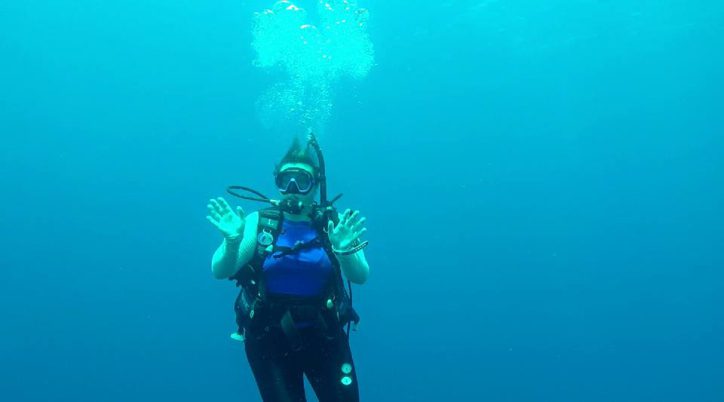 SPC Bonaire Study Abroad student