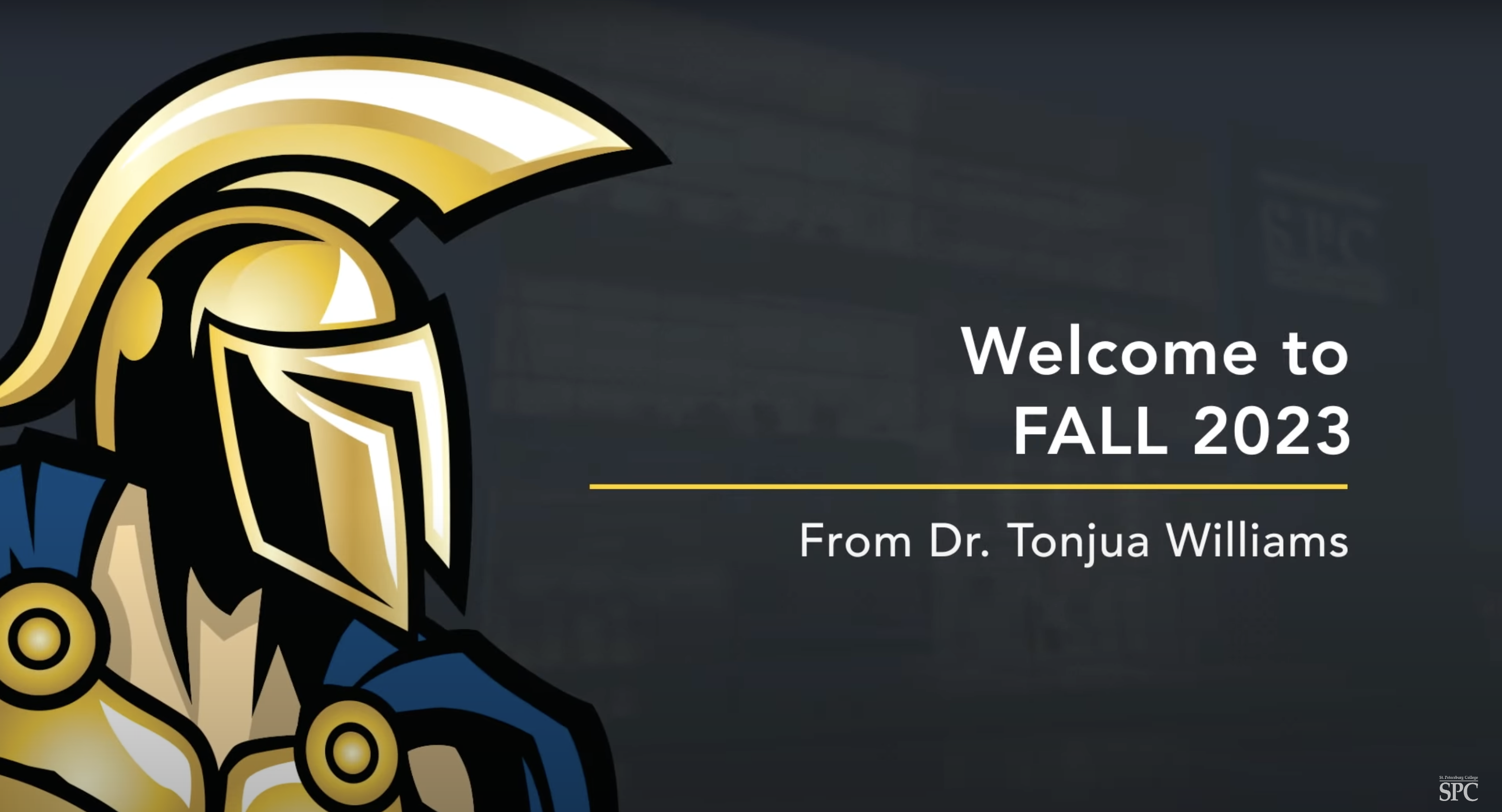 to Fall 2023 at SPC SPC President