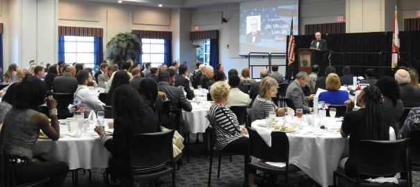 Photo of Dr. Law at Public Policy Leadership Speaker Series