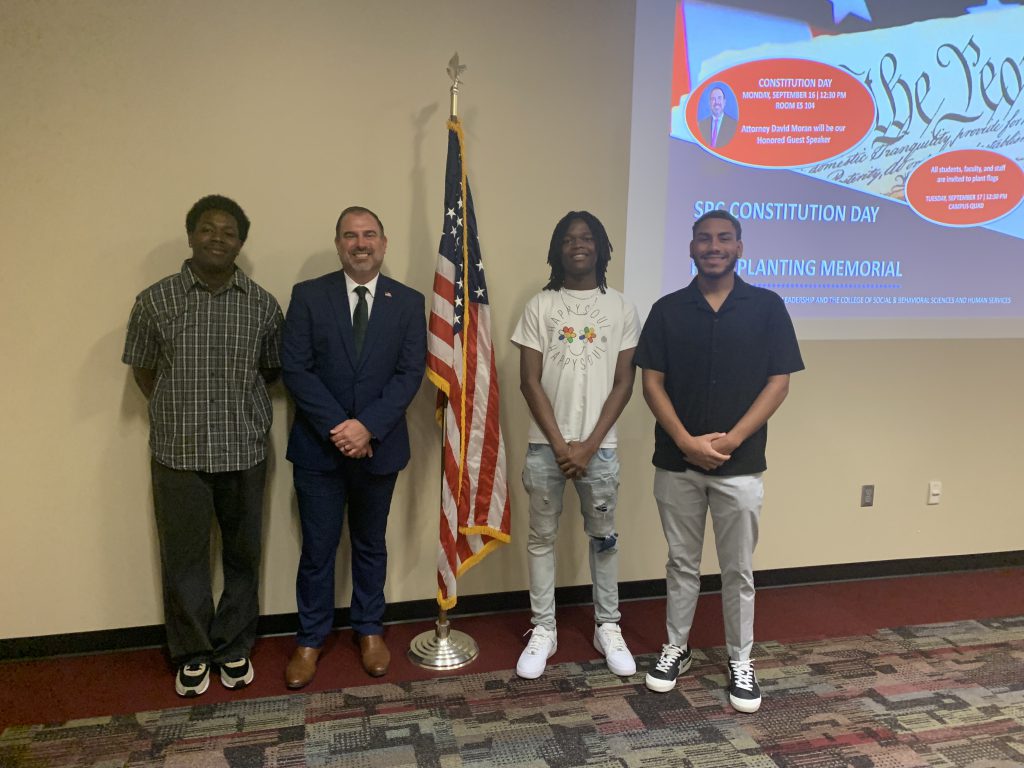 L to R-Tyrell Daniels, Attorney David Moran, Savion Bryant, Oscar Adderly