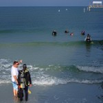 Volunteers at reef cleanup