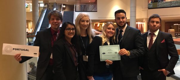 Model United Nations team members