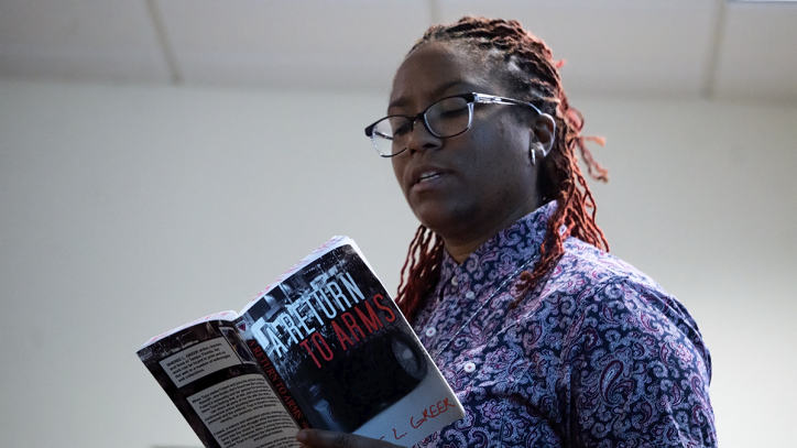 Sheree L. Greer Reads from her Book, a Return to Arms