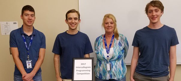 SPC student competitors and falcuty member