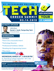 Spring Tech Career Summit Flyer