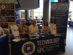 Tech table at event