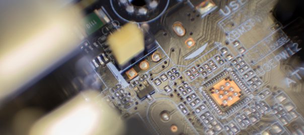 Image of motherboard for technology career exploration workshop