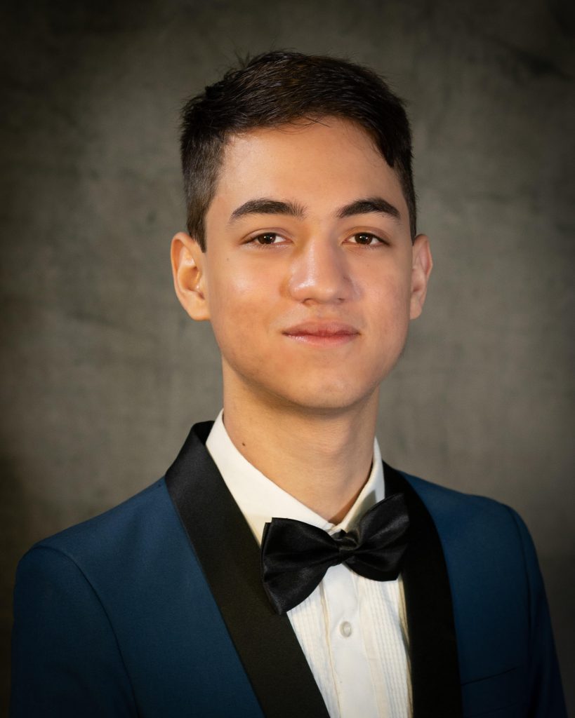 Evan Huff in tuxedo