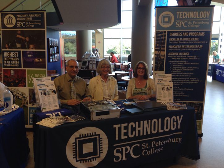 Tech table at event