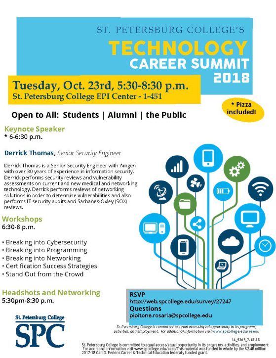 Fall 2018 Tech Career Summit Flyer